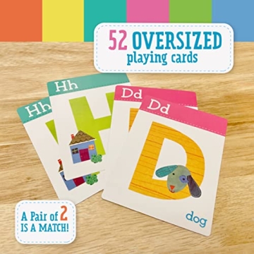 Alphabet Go Fish Card Game for Kids Ages 4+