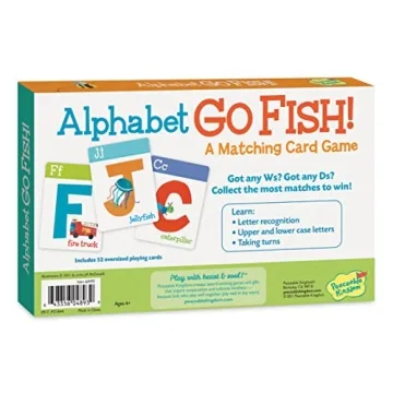 Alphabet Go Fish Card Game for Kids Ages 4+