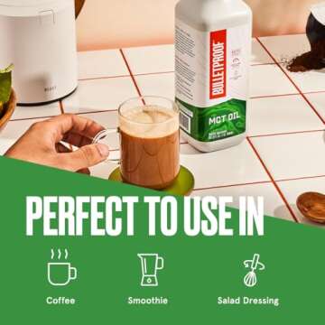 Bulletproof XCT MCT Oil Made with C10 and C8 MCT Oil, 32 Oz, Amplifies Energy, Keto Friendly