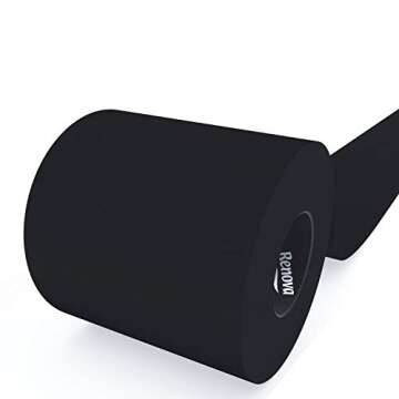 Renova Black Toilet Paper Bundle of 48 Rolls for Luxury Comfort