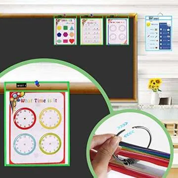 Durable Dry Erase Pockets for Classroom & Office Use