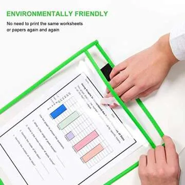 Durable Dry Erase Pockets for Classroom & Office Use