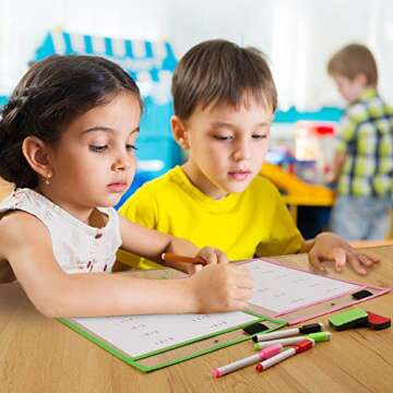 Durable Dry Erase Pockets for Classroom & Office Use