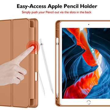 iMieet iPad 9th Generation Case 2021/iPad 8th Generation Case 2020 10.2 Inch with Pencil Holder, iPa...