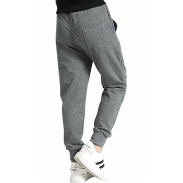 Kids Cotton Fleece Jogger Pants for Ages 13-14