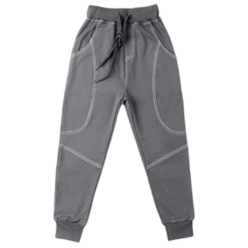 Kids Cotton Fleece Jogger Pants for Ages 13-14
