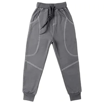 Kids Cotton Fleece Jogger Pants for Ages 13-14