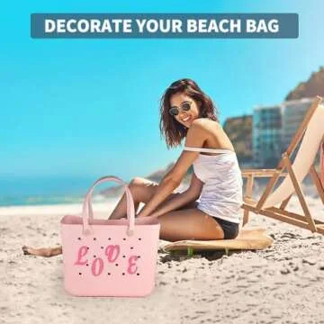 TOYORK Letter Charms for Bogg Bag Decorative Alphabet Bogg Bag Accessories Lettering Insert Charms C...