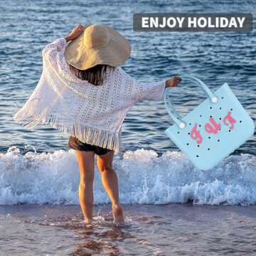 TOYORK Letter Charms for Bogg Bag Decorative Alphabet Bogg Bag Accessories Lettering Insert Charms Compatible with Bogg Bag,Charms for Rubber Beach Tote Bag Pink B