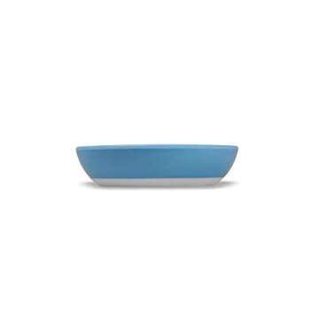 EcoWare Whisker-Friendly Blue Cat Bowl 8 OZ