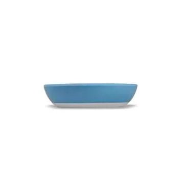 EcoWare Whisker-Friendly Blue Cat Bowl 8 OZ