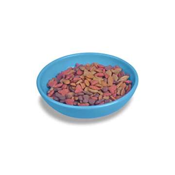 EcoWare Whisker-Friendly Blue Cat Bowl 8 OZ