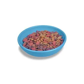 EcoWare Whisker-Friendly Blue Cat Bowl 8 OZ