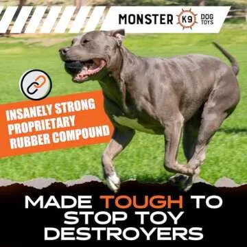 Monster K9 Indestructible Dog Ball for Aggressive Chewers