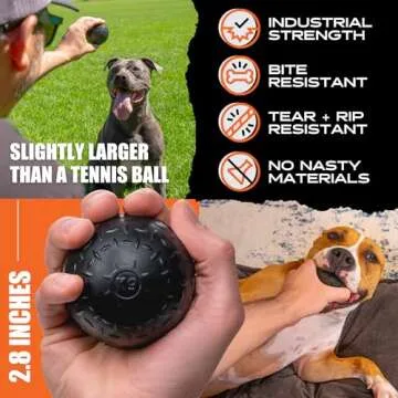 Monster K9 Indestructible Dog Ball for Aggressive Chewers