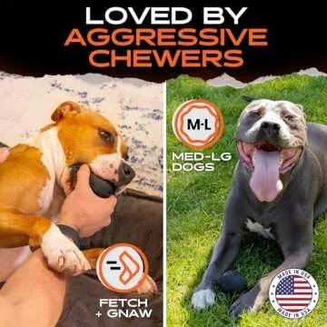 Monster K9 Indestructible Dog Ball for Aggressive Chewers