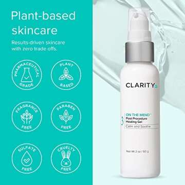 ClarityRx On The Mend Healing Gel, Natural Plant-Based Face & Body Ointment for Post Skincare Treatments (2 oz)