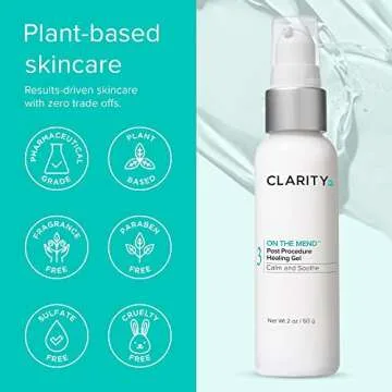 ClarityRx On The Mend Healing Gel, Natural Plant-Based Face & Body Ointment for Post Skincare Treatments (2 oz)