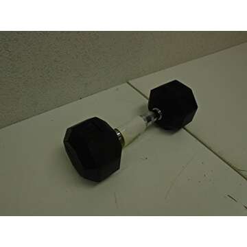 SPRI Dumbbells Hand Weights Set of 2-12 lb Rubber Hex Chrome Handle Exercise & Fitness Dumbbell for Home Gym Equipment Workouts Strength Training Free Weights for Women, Men