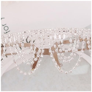 Trendy Rhinestone Tassel Oversized Sunglasses for All