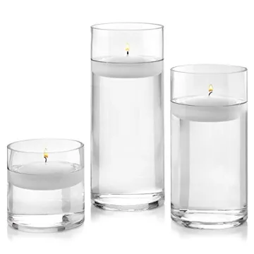 Set of 12 Multi-use Glass Cylinder Vases for Weddings