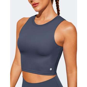 Natural Feelings Nudi Sports Bras for Women Removable Padded Yoga Tank Tops Sleeveless Fitness Worko...