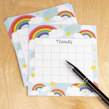 Juvale Classroom Incentive Sticker Chart for Kids Behavior (5.25 x 6 in, 60 Pack)