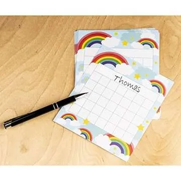 Juvale Kids Behavior Incentive Chart - 60 Rainbow Stickers