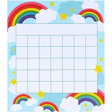 Juvale Kids Behavior Incentive Chart - 60 Rainbow Stickers