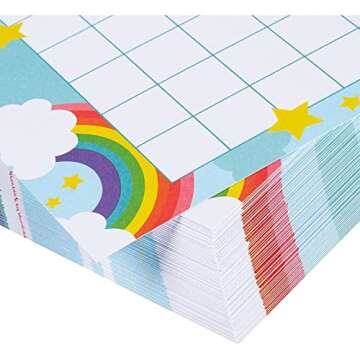 Juvale Kids Behavior Incentive Chart - 60 Rainbow Stickers