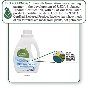 Seventh Generation Laundry Detergent - 50 oz Free & Clear 6-pack