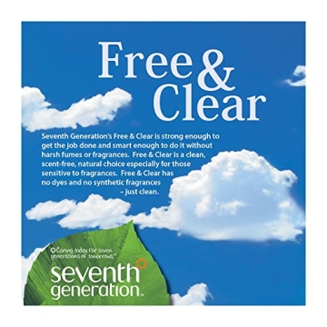 Seventh Generation Laundry Detergent - 50 oz Free & Clear 6-pack