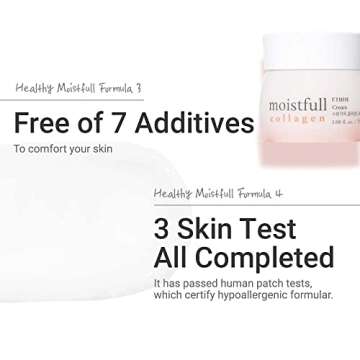 ETUDE Moistfull Collagen Cream 2.53fl.oz(75ml) | Collagen Water Delivers Hydration To Make Your Skin Bouncy & Dewy | Soft And Adhering, Korean Skin Care, Kbeauty, Perfect for Gift