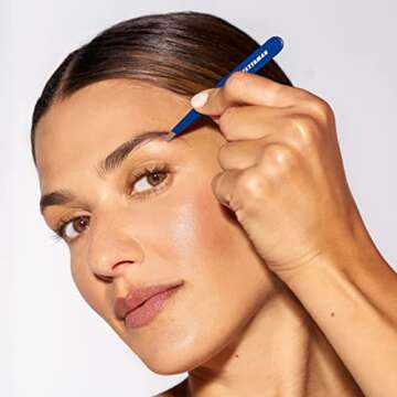 Tweezerman Evening Blue Slant Tweezer for Flawless Brows