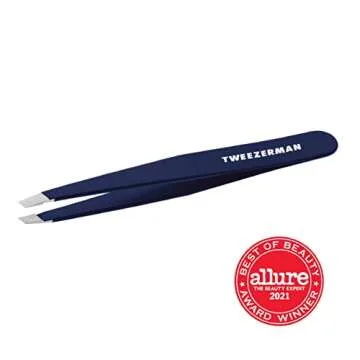 Tweezerman Evening Blue Slant Tweezer for Flawless Brows