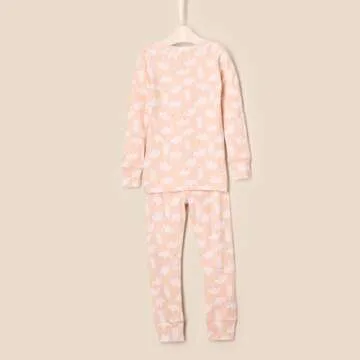 Amazon Essentials x Sofia Grainge Unisex Babies' Snug-Fit Cotton Pajamas, Pack of 2, Pink/Polar Bear, 12 Months