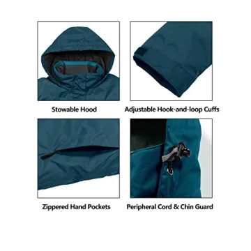 Little Donkey Andy Waterproof Rain Jacket for Women