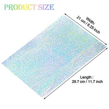 Outus Holographic Sticker Paper - Vibrant Self-Adhesive Sheets