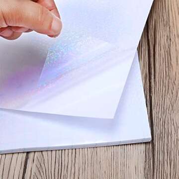 Outus Holographic Sticker Paper - Vibrant Self-Adhesive Sheets
