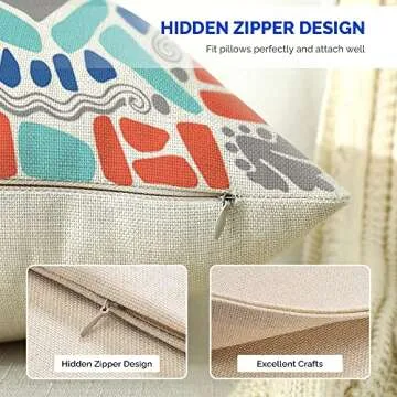 Cirzone Outdoor Pillow Covers - Waterproof Set of 4