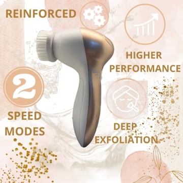 Premium Facial Cleansing Brush 7 in 1 Flawless Gold Edition
