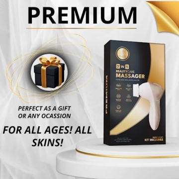 Premium Facial Cleansing Brush 7 in 1 Flawless Gold Edition
