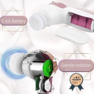 Premium Facial Cleansing Brush 7 in 1 Flawless Gold Edition