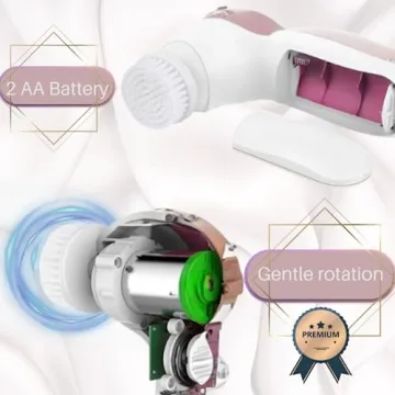 Premium Facial Cleansing Brush 7 in 1 Flawless Gold Edition