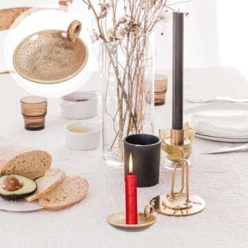 FOMIYES Ceramic Candle Holder for Elegant Home Decor