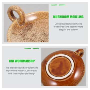 FOMIYES Ceramic Candle Holder for Elegant Home Decor