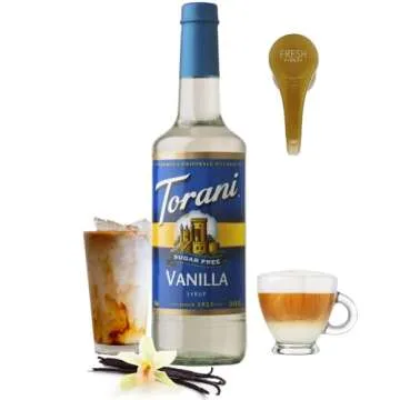 Torani Sugar Free Vanilla Syrup for Delicious Coffee Elevation