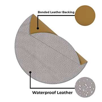 Scheuer Brand Leather Splat Mat - Waterproof Baby High Chair Floor Mat | High Chair Mat | Splat Mat ...