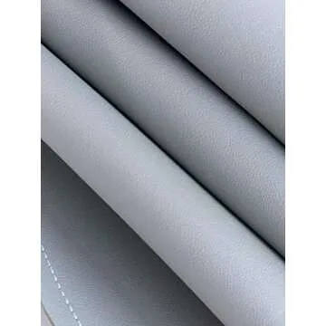 Scheuer Brand Leather Splat Mat - Waterproof Baby High Chair Floor Mat | High Chair Mat | Splat Mat for Under High Chair | Baby Food Mat | Splash and Spill Mat | Under Highchair Mat (Grey-Circle)