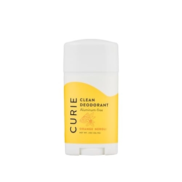 Curie Natural Deodorant for Women - Orange Neroli 2oz Stick - Aluminum Free Deodorant, Paraben Free,...